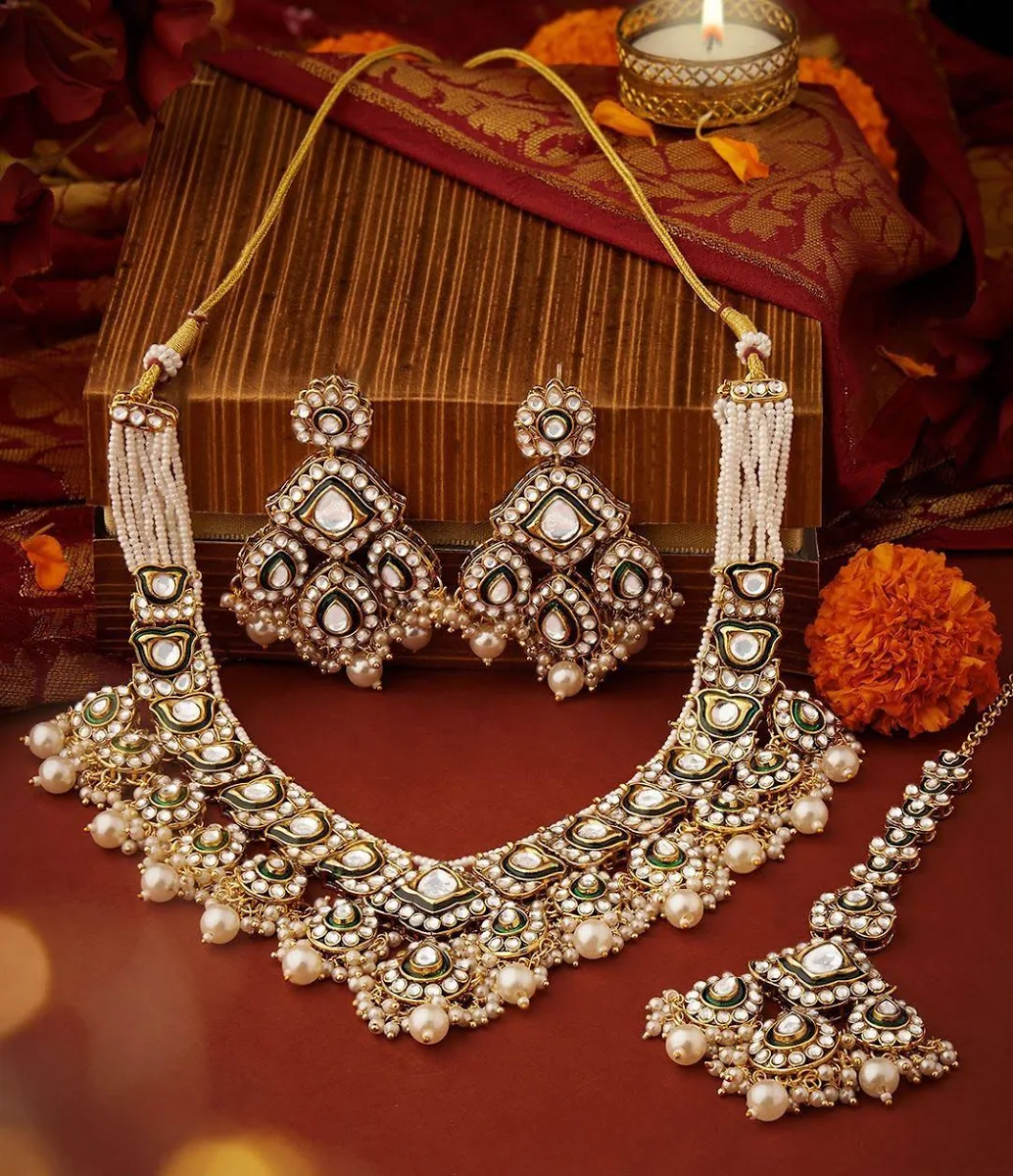 Gold Plated Kundan Necklace